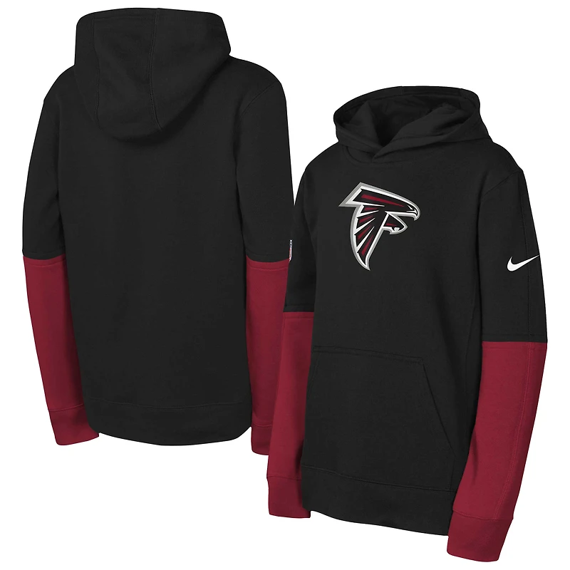 Youth Nike  Black Atlanta Falcons  Club Pullover Hoodie