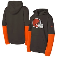 Youth Nike  Brown Cleveland Browns  Club Pullover Hoodie
