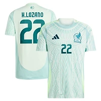 Men's adidas Hirving Lozano Green Mexico National Team 2024 Away Replica Player Jersey