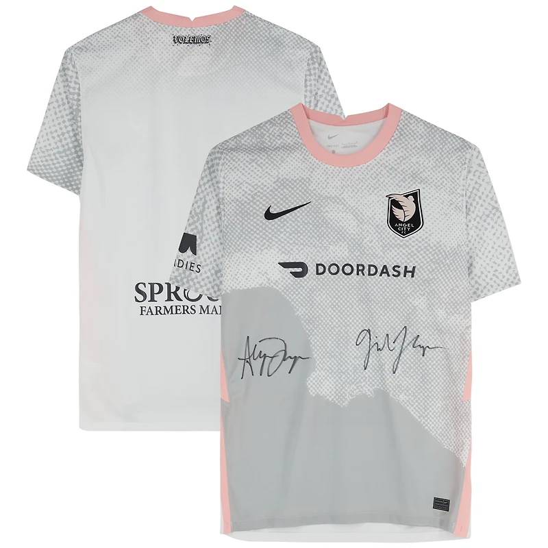 Gisele Thompson & Alyssa Thompson Angel City FC Multi-Signed Gray Nike Replica Jersey