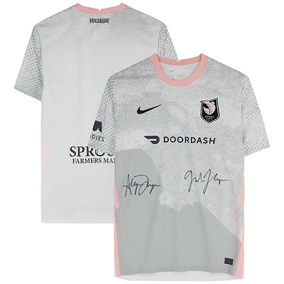 Gisele Thompson & Alyssa Thompson Angel City FC Multi-Signed Gray Nike Replica Jersey
