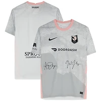 Gisele Thompson & Alyssa Thompson Angel City FC Multi-Signed Gray Nike Replica Jersey