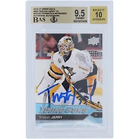 Tristan Jarry Pittsburgh Penguins Autographed 2016-17 Upper Deck Series 2 Young Guns #466 Beckett Fanatics Witnessed Authenticated 9.5/10 Rookie Card