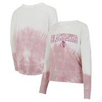 Women's Concepts Sport Pink/White Chicago Blackhawks Orchard Tie-Dye Long Sleeve Top