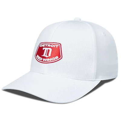 Men's Levelwear White Detroit Red Wings Retro Skylight Zephyr Adjustable Hat