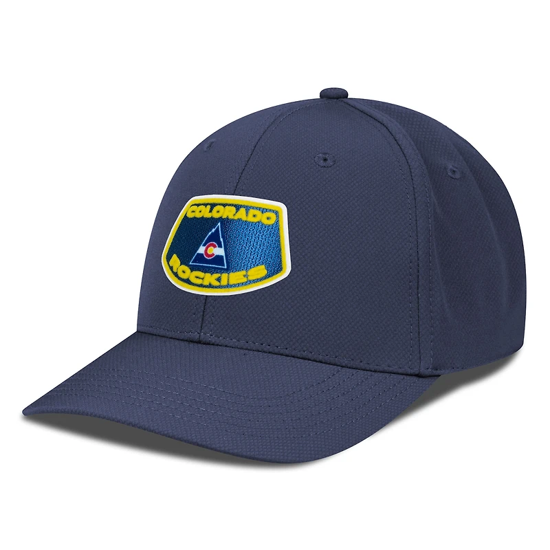 Men's Levelwear Navy Colorado Rockies Retro Skylight Rise Flex Hat