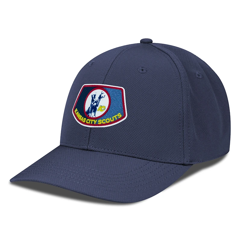 Men's Levelwear Navy Kansas City Scouts Retro Skylight Rise Flex Hat