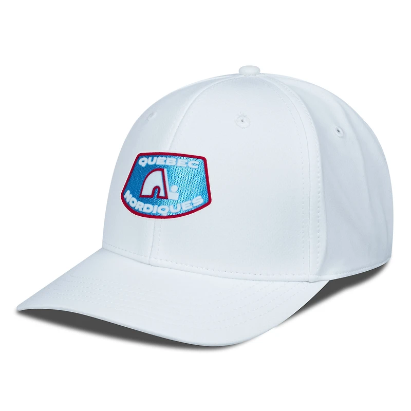 Men's Levelwear White Quebec Nordiques Retro Skylight Rise Flex Hat