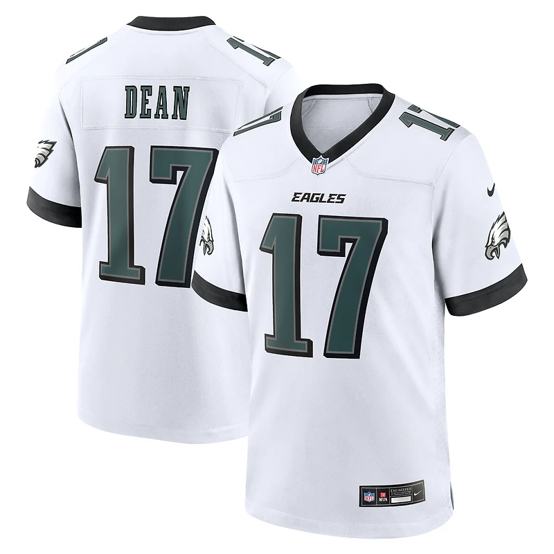 Men's Nike Nakobe Dean White Philadelphia Eagles White Game Jersey