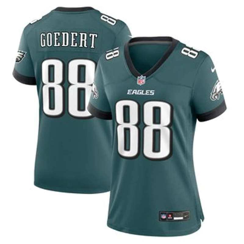 Women's Nike Dallas Goedert Midnight Green Philadelphia Eagles Team Game Jersey