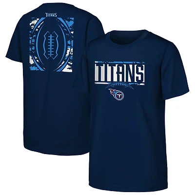 Youth Navy Tennessee Titans The Blitz T-Shirt
