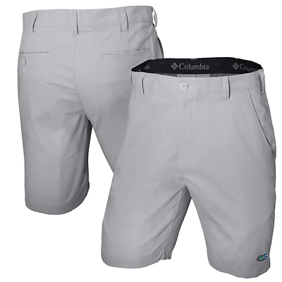 Men's Columbia Gray Florida Gators Omni-Wick Lie Angle Shorts