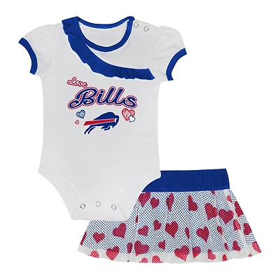 Infant  Buffalo Bills Love My Team Bodysuit & Skirt Set