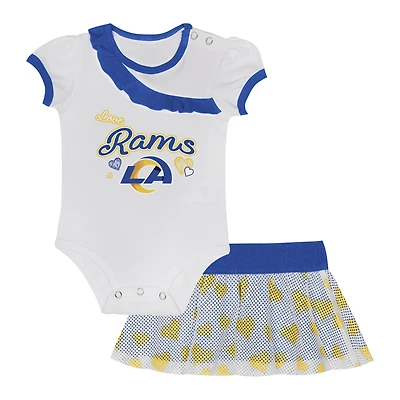 Newborn & Infant Los Angeles Rams Love My Team Bodysuit & Skirt Set