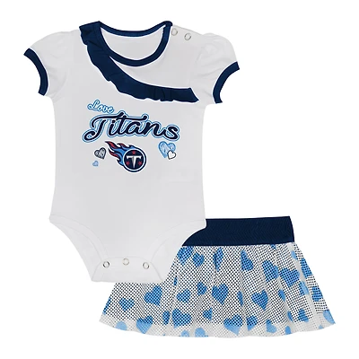Newborn & Infant Tennessee Titans Love My Team Bodysuit & Skirt Set