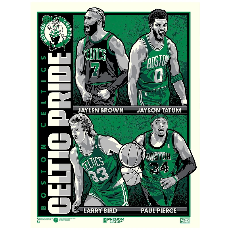Boston Celtics Celtic Pride 18'' x 24'' Serigraph Limited Edition Art Print