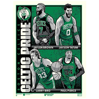 Boston Celtics Celtic Pride 18'' x 24'' Serigraph Limited Edition Art Print