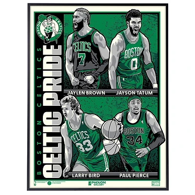 Boston Celtics Celtic Pride 18'' x 24'' Deluxe Framed Serigraph Print
