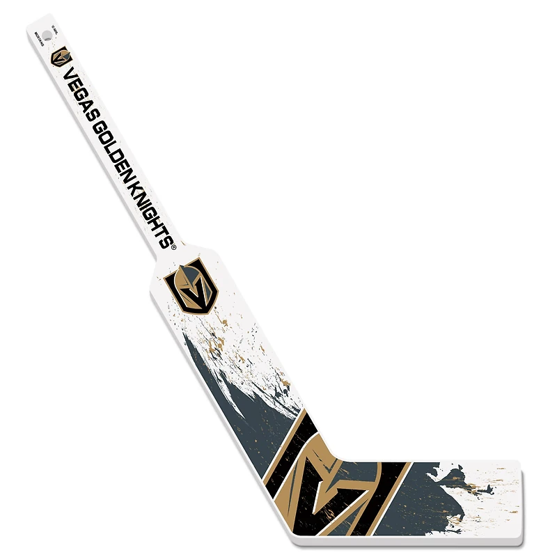 Vegas Golden Knights Goalie Splatter Mini Hockey Stick