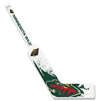 Minnesota Wild Goalie Splatter Mini Hockey Stick