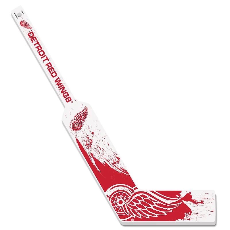 Detroit Red Wings Goalie Splatter Mini Hockey Stick