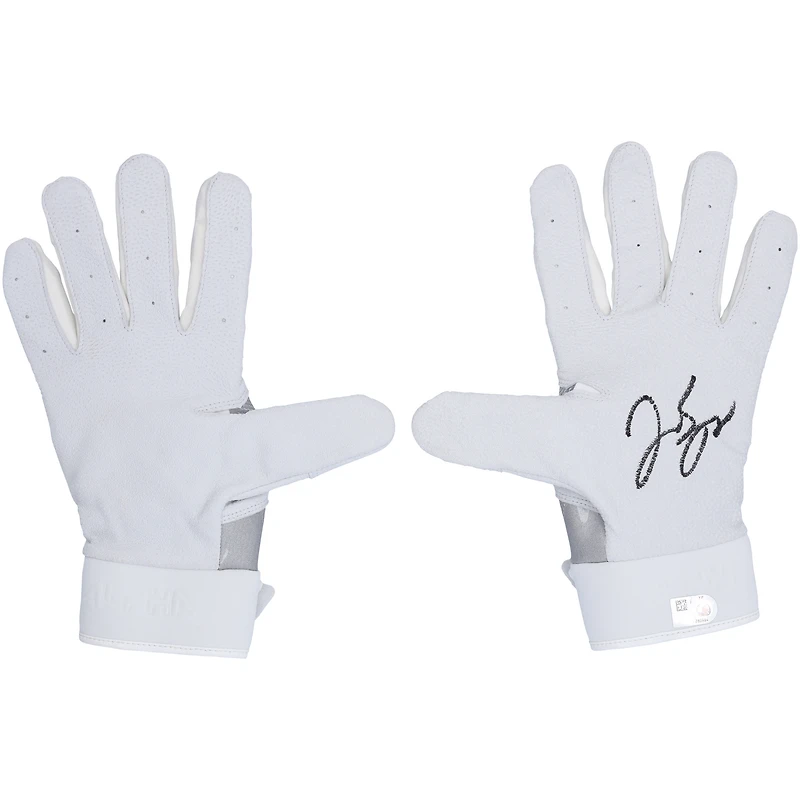 George Springer Toronto Blue Jays Autographed Player-Issued White Nike Batting Gloves from the 2023 MLB Season