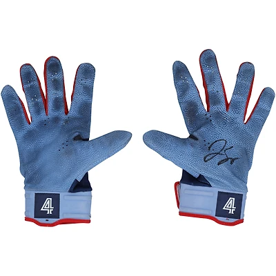 George Springer Toronto Blue Jays Autographed Game-Used Blue and Navy Nike Batting Gloves from the 2023 MLB Season - RG13309573-74