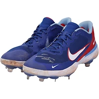 George Springer Toronto Blue Jays Autographed Game-Used Blue Nike Cleats from the 2023 MLB Season - RG13309559-60