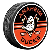 Anaheim Ducks Half and Half Puck
