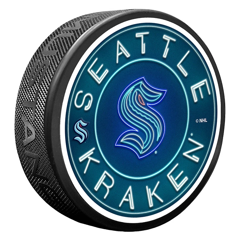 Seattle Kraken Neon Replicated Puck