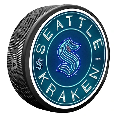 Seattle Kraken Neon Replicated Puck