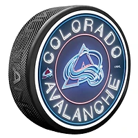 Colorado Avalanche Neon Replicated Puck