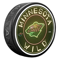 Minnesota Wild Neon Replicated Puck