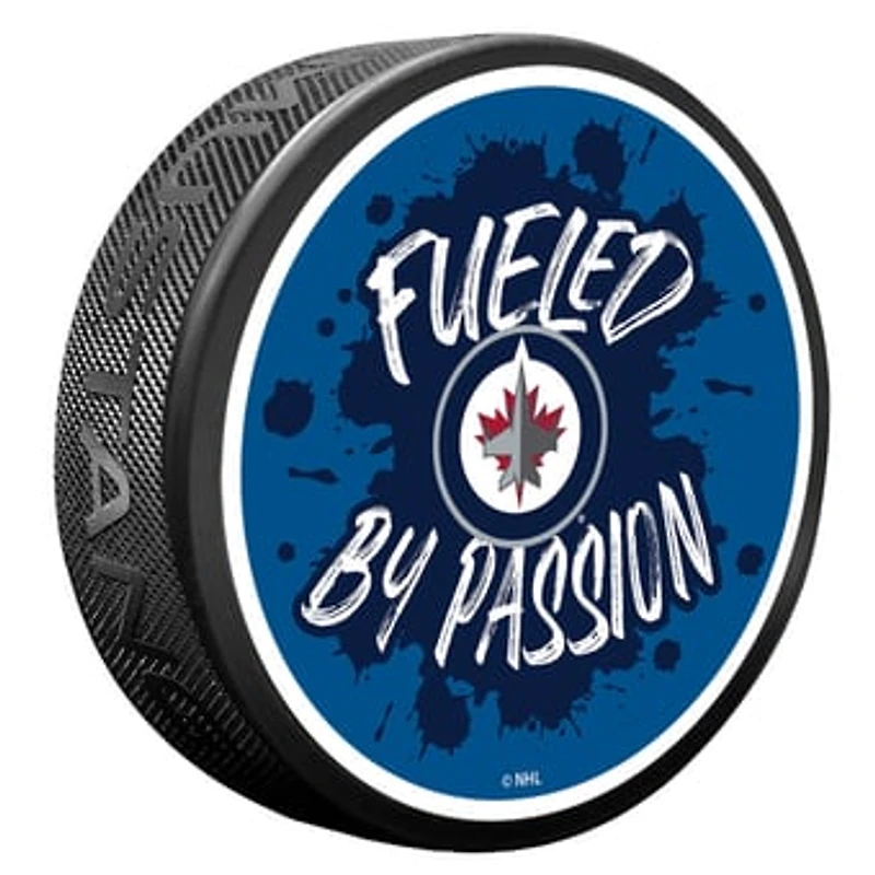 Winnipeg Jets Slogan Hockey Puck