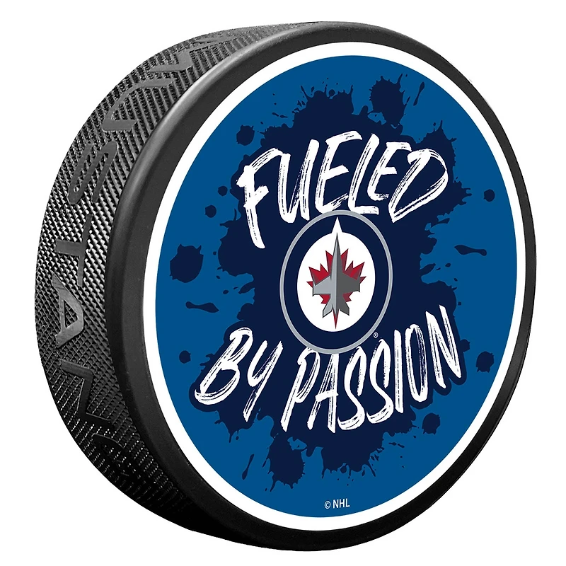 Winnipeg Jets Slogan Hockey Puck