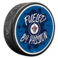 Winnipeg Jets Slogan Hockey Puck