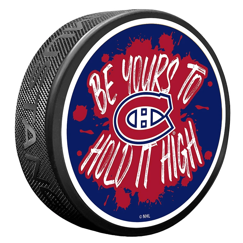 Montreal Canadiens Slogan Hockey Puck