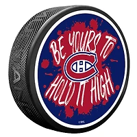 Montreal Canadiens Slogan Hockey Puck