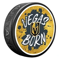 Vegas Golden Knights Slogan Hockey Puck