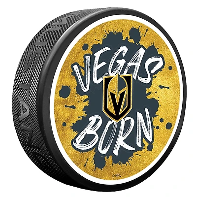 Vegas Golden Knights Slogan Hockey Puck