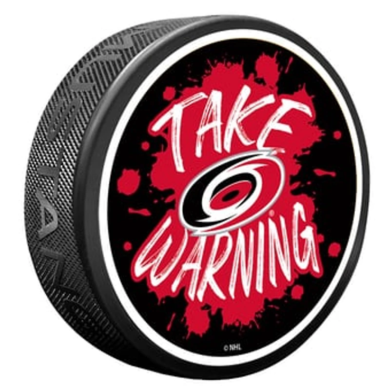 Carolina Hurricanes Slogan Hockey Puck