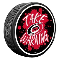 Carolina Hurricanes Slogan Hockey Puck