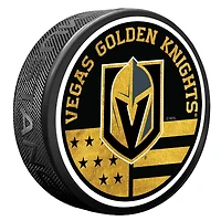Vegas Golden Knights American Flag Pat Puck