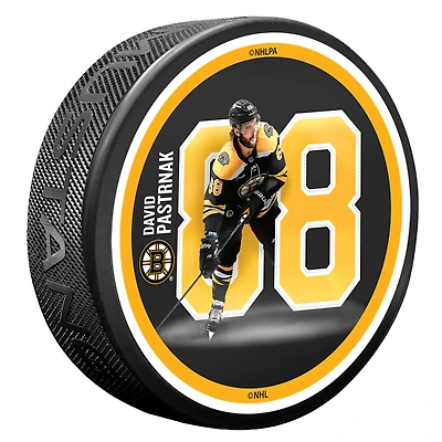 David Pastrnak Boston Bruins Breakout Series Puck