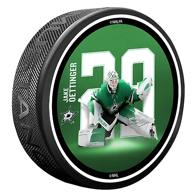 Jake Oettinger Dallas Stars Breakout Series Puck