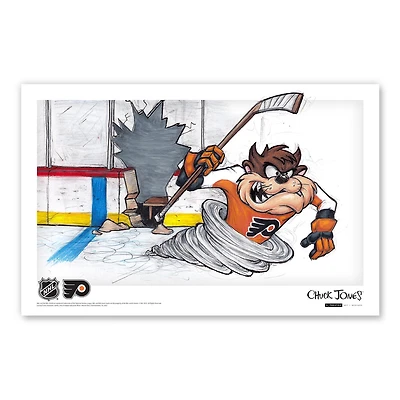 Tasmanian Devil Philadelphia Flyers 11" x 17" Looney Tunes Poster Print