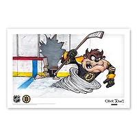 Tasmanian Devil Boston Bruins 11" x 17" Looney Tunes Poster Print