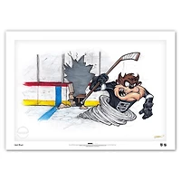 Tasmanian Devil Los Angeles Kings 14" x 20" Looney Tunes Fine Art Print - Limited Edition