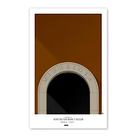 Minnesota Golden Gophers 11" x 17" Minimalist Stadium Poster Print