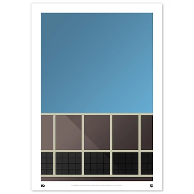 Philadelphia Flyers 24" x 36" Minimalist Stadium Fine Art Print